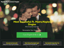 Tablet Screenshot of naplesprofessionalsingles.com